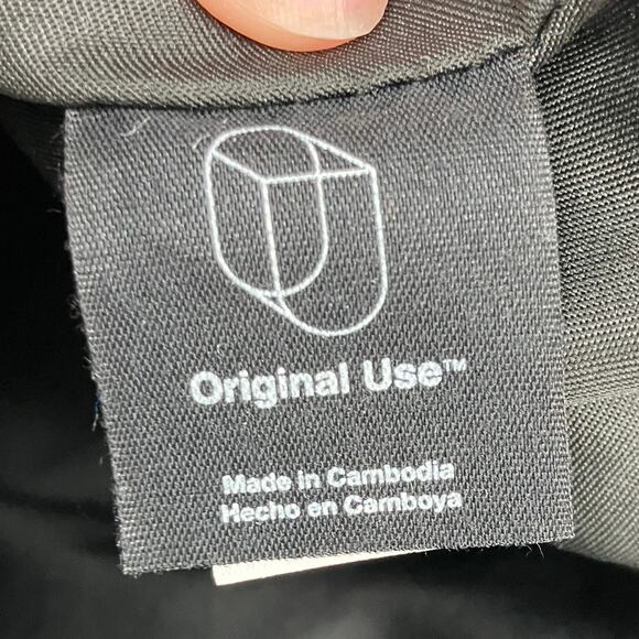 Original Use Target Gray Black Blue Canvas Buckle Flap Lightweight Backpack Bag - Picture 2 of 15